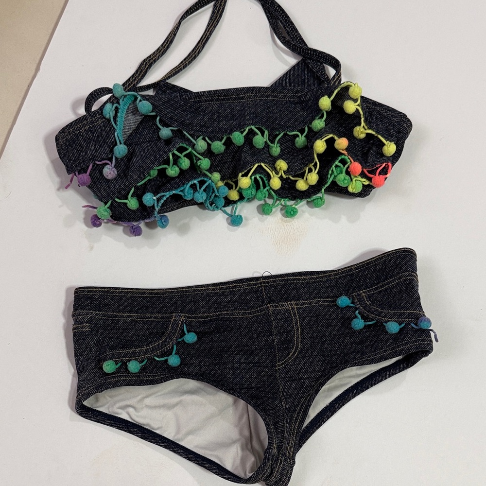 Pilyq Kids Swim Set with Colorful Pom Poms